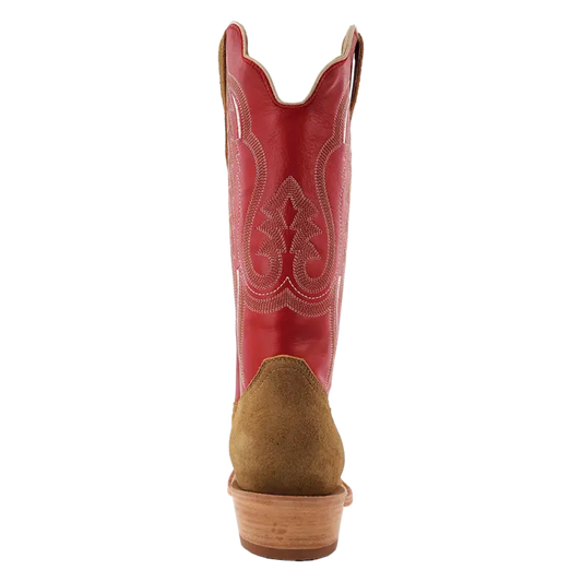 R. Watson Cherry Red Sand Roughout Boot