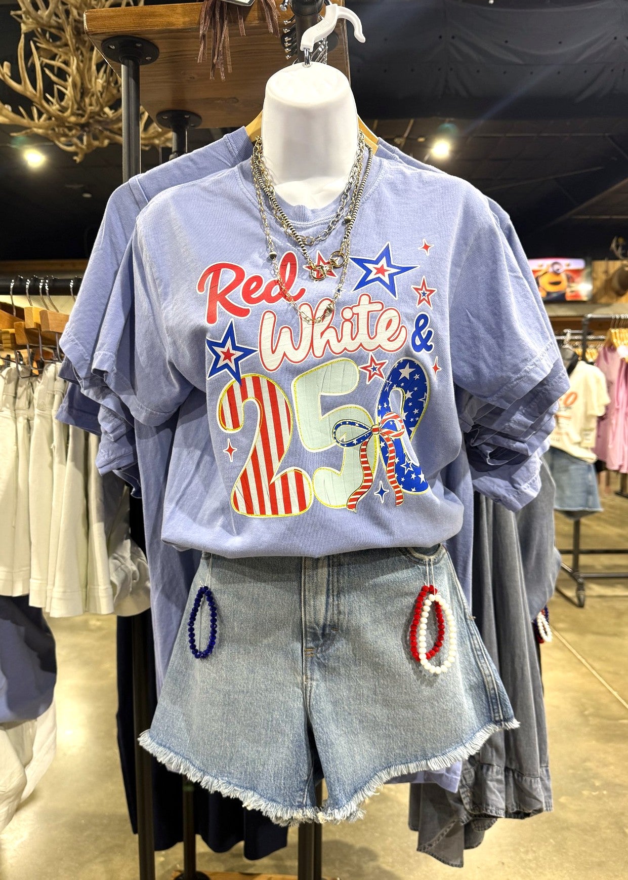 Red, White & 250 Graphic Tee