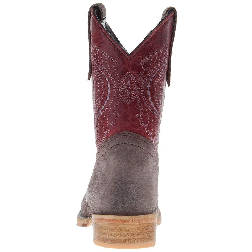 R. Watson Kids' Charcoal Rough Out Boot