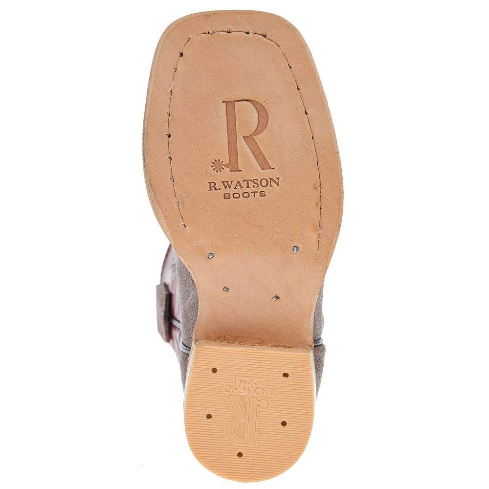 R. Watson Kids' Charcoal Rough Out Boot
