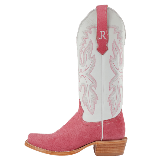 R. Watson Women’s Boar Narrow Square Boot in Rose