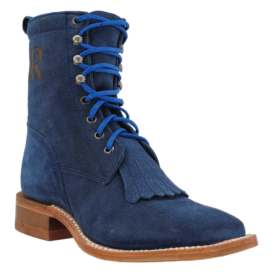 R Watson Women’s Lacer Wide Square 6″ Boot in Royal Blue