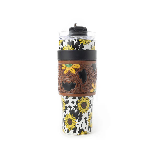 Wide Wyoming Sunflower Tumbler