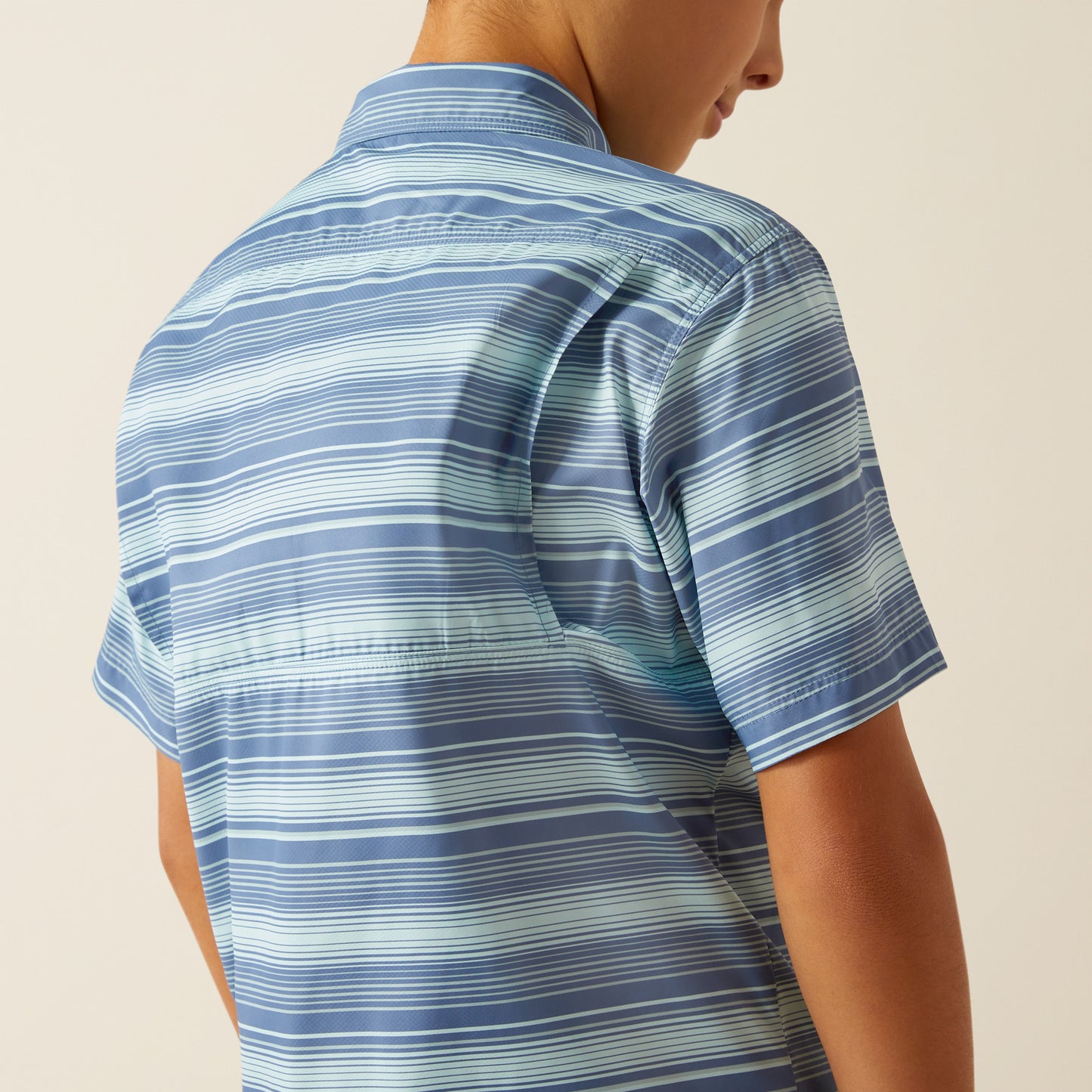 Ariat Boy's VentTEK Outbound Classic Fit Shirt in Blue Raven
