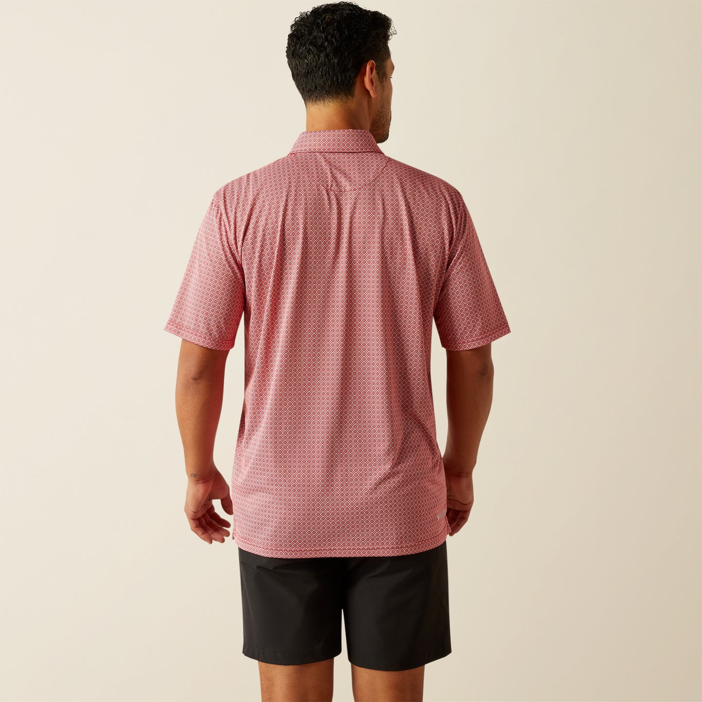 Ariat Scooter AriatTEK Red & White Geo Polo Shirt
