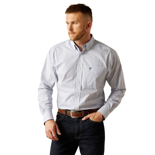 Ariat Wrinkle Free Danny Classic Fit Shirt in Blue