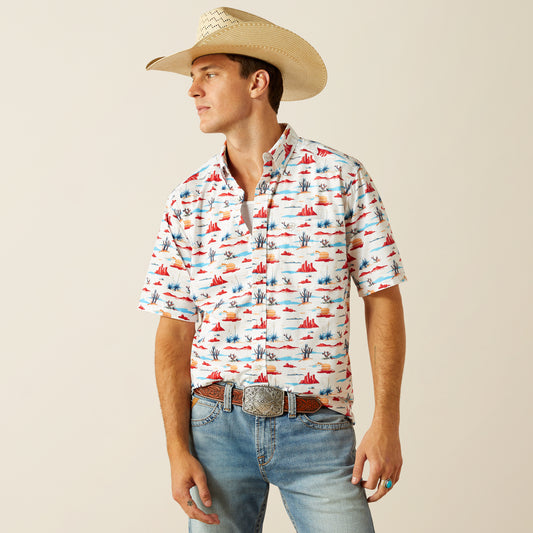 Ariat Men's Scout Classic Fit Shirt in White