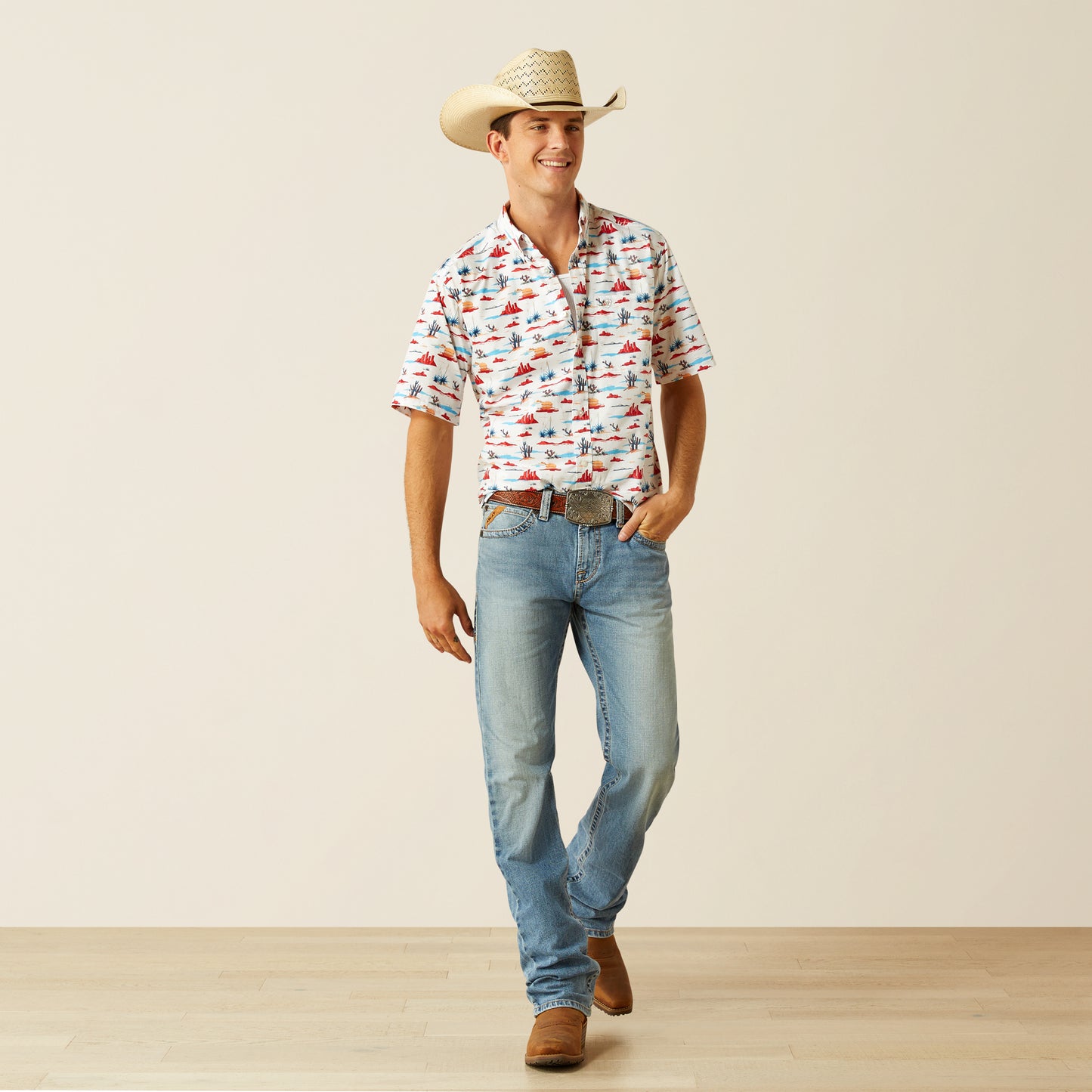 Ariat Men's Scout Classic Fit Shirt in White