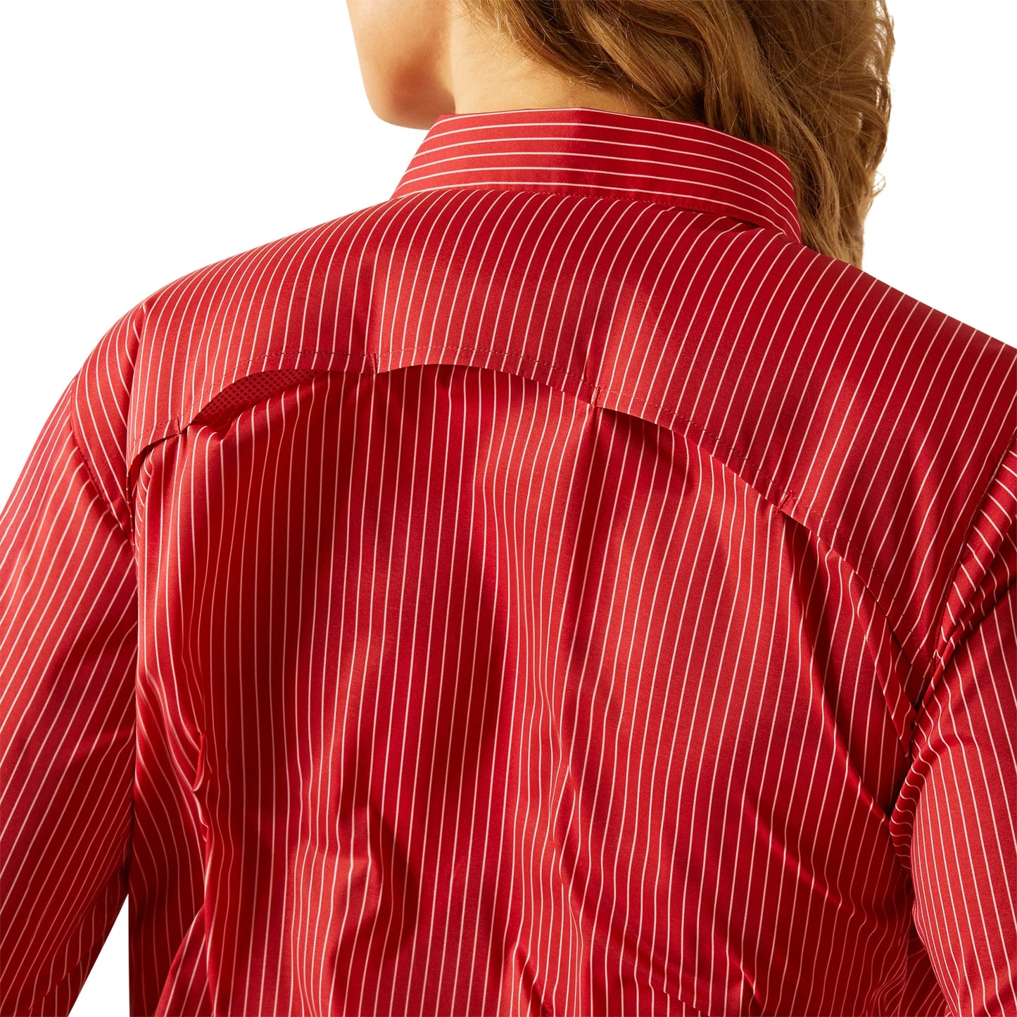 Ariat VentTEK Stretch Shirt in Equestrian Red Stripe