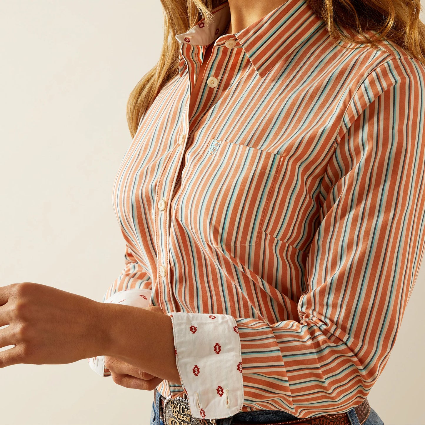 Ariat Malia Striped Kirby Stretch Button Down Shirt
