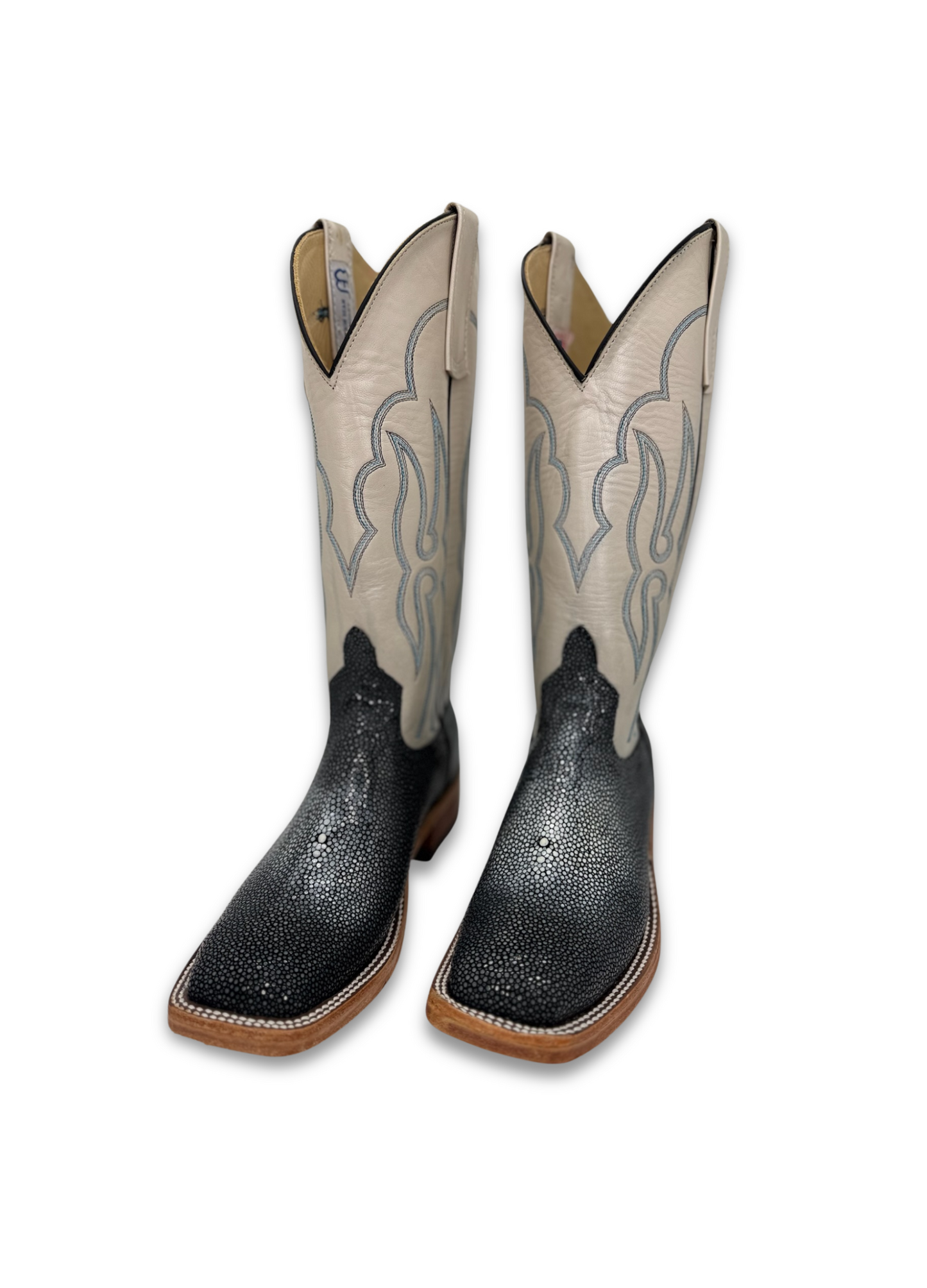 Anderson Bean Women's Sanded Stingray Black Boot