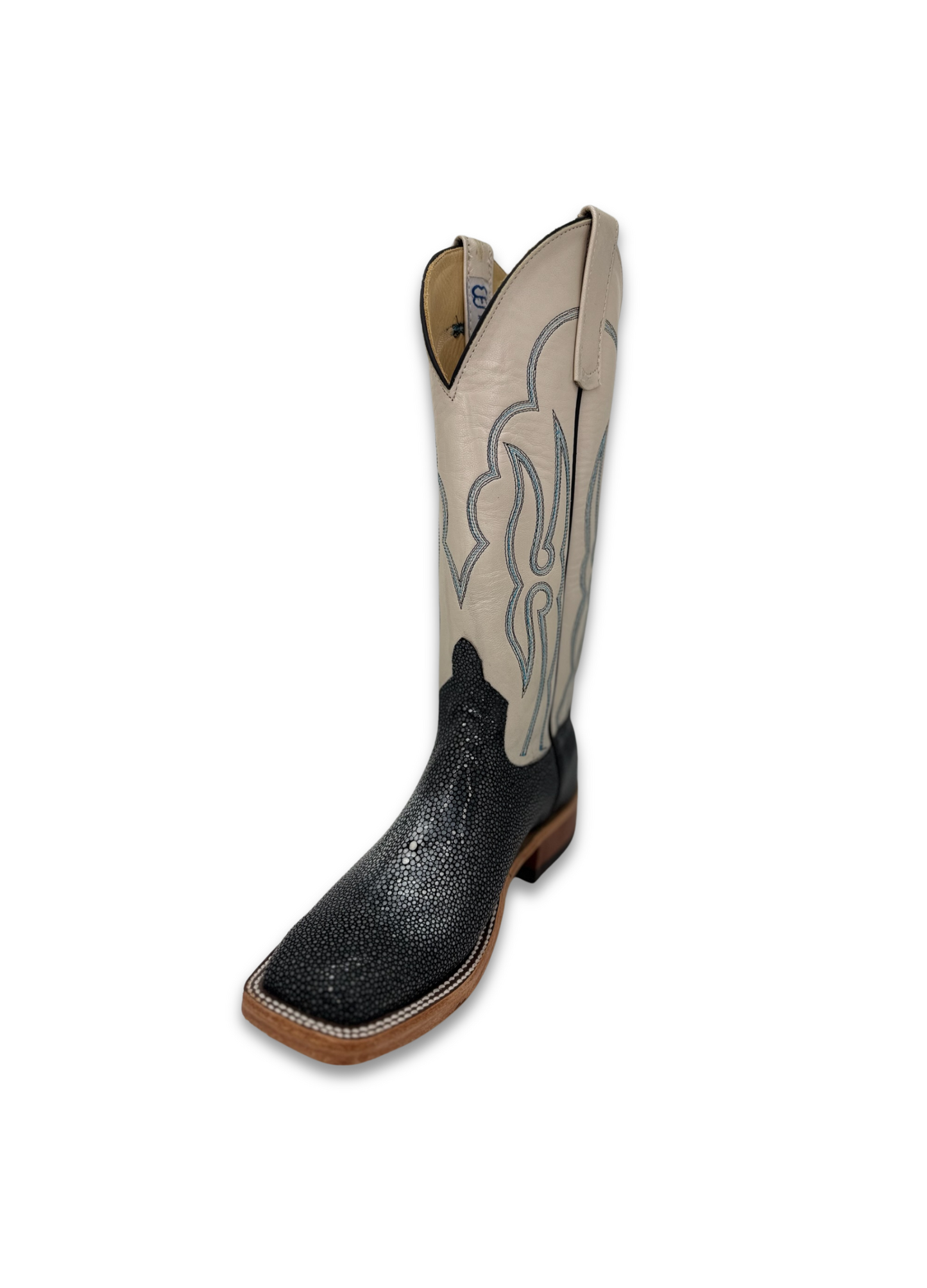 Anderson Bean Women's Sanded Stingray Black Boot