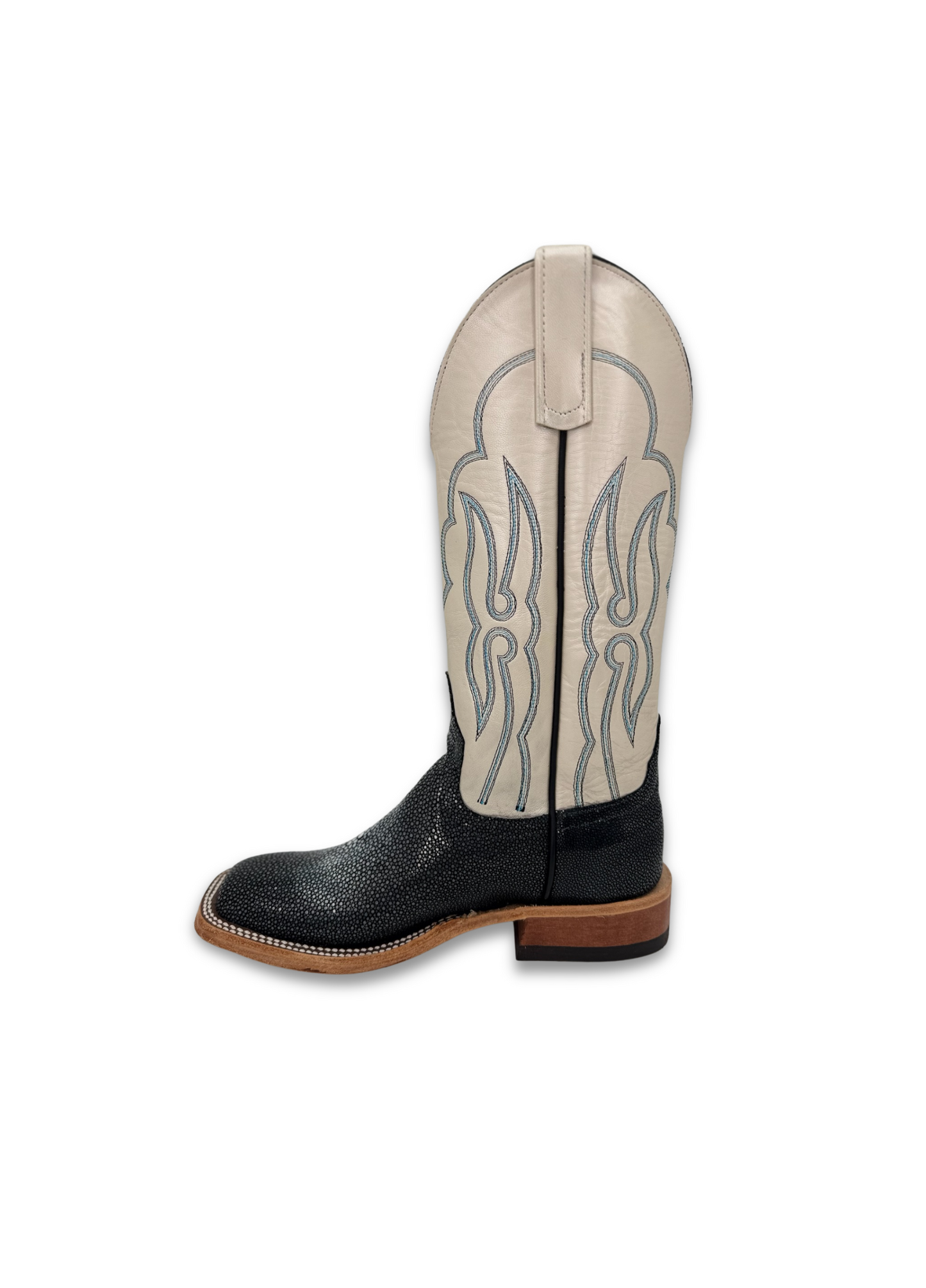 Anderson Bean Women's Sanded Stingray Black Boot