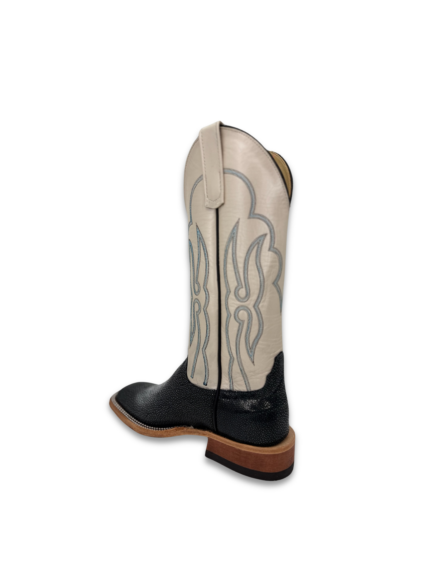 Anderson Bean Women's Sanded Stingray Black Boot