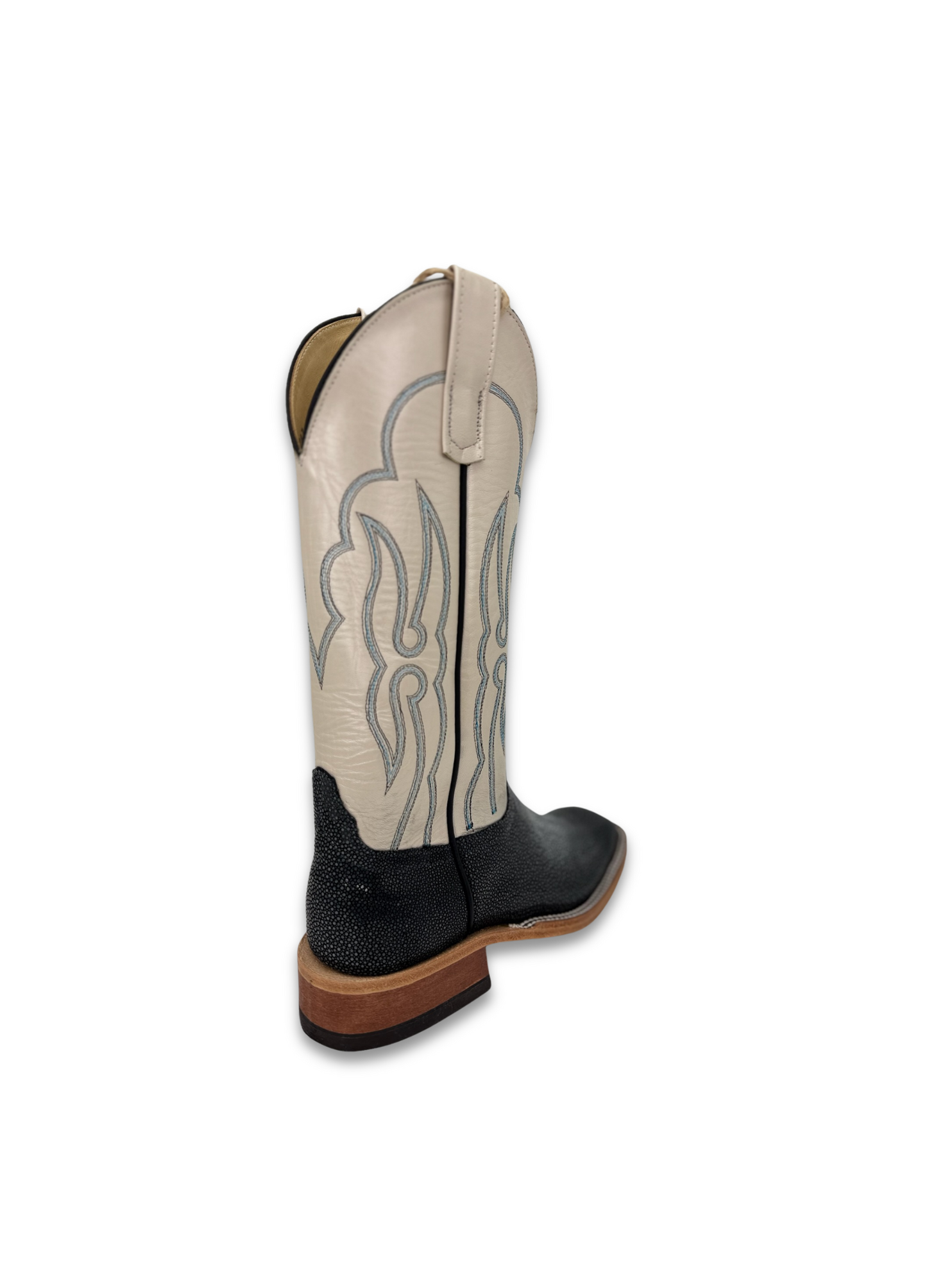 Anderson Bean Women's Sanded Stingray Black Boot