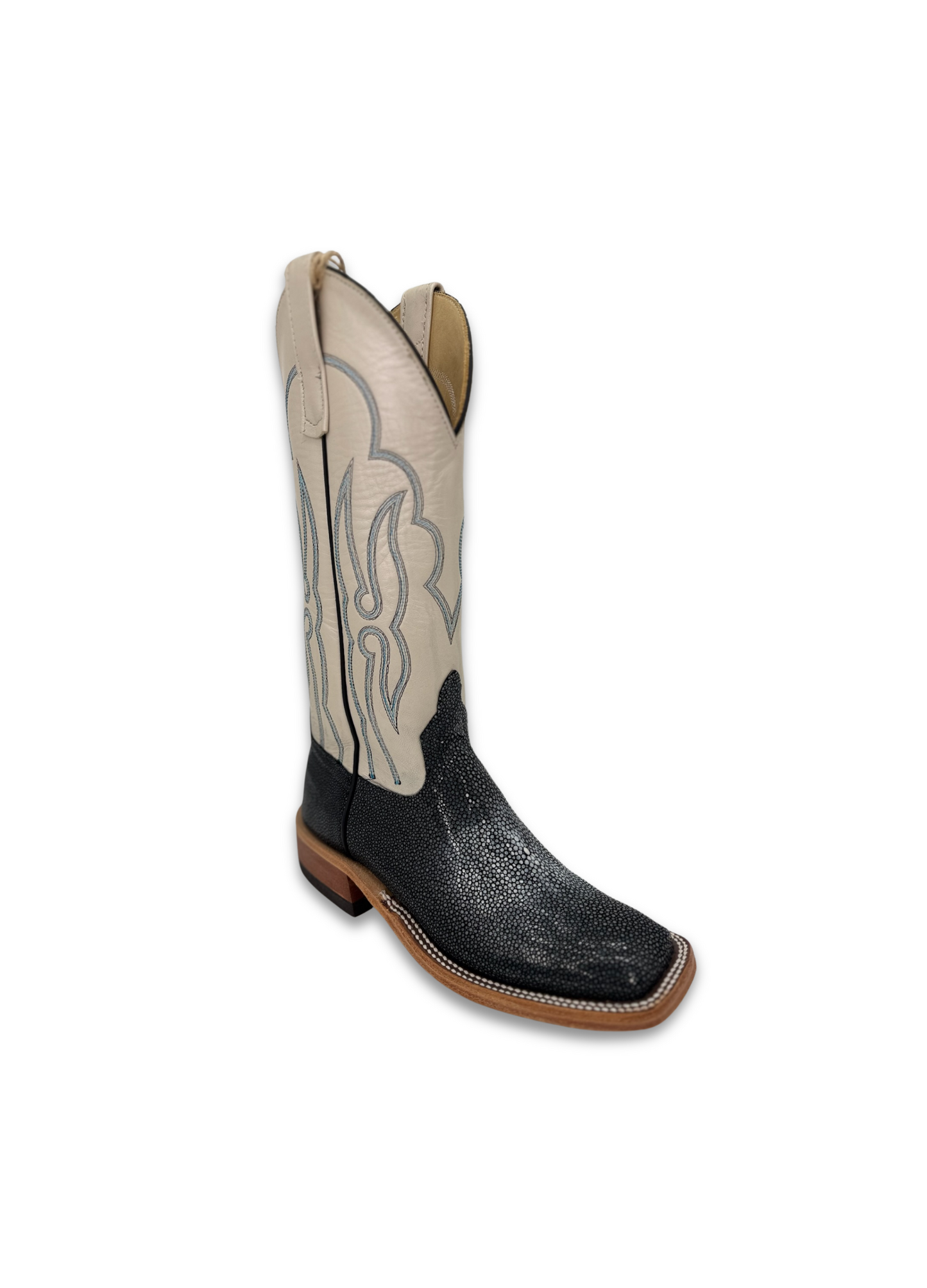 Anderson Bean Women's Sanded Stingray Black Boot