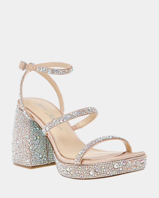 Steve Madden Denni Rhinestone Platform Heel 5.5