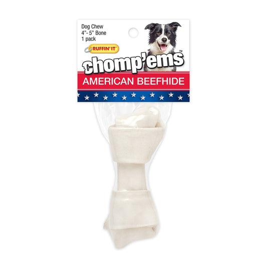 Ruffin’ It Chomp ’ems Premium Beefhide 4-5” Bone