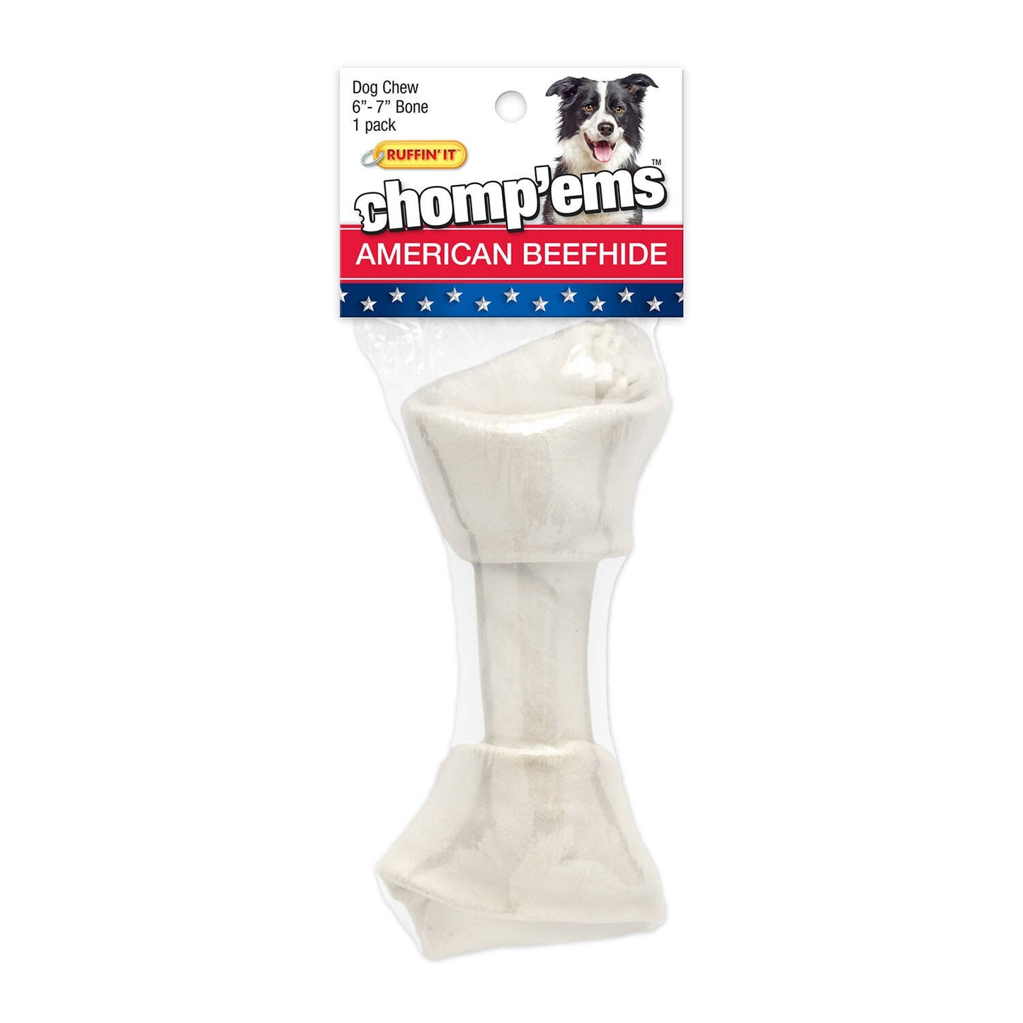 Chomp 'Ems American Beefhide 6-7" Bone