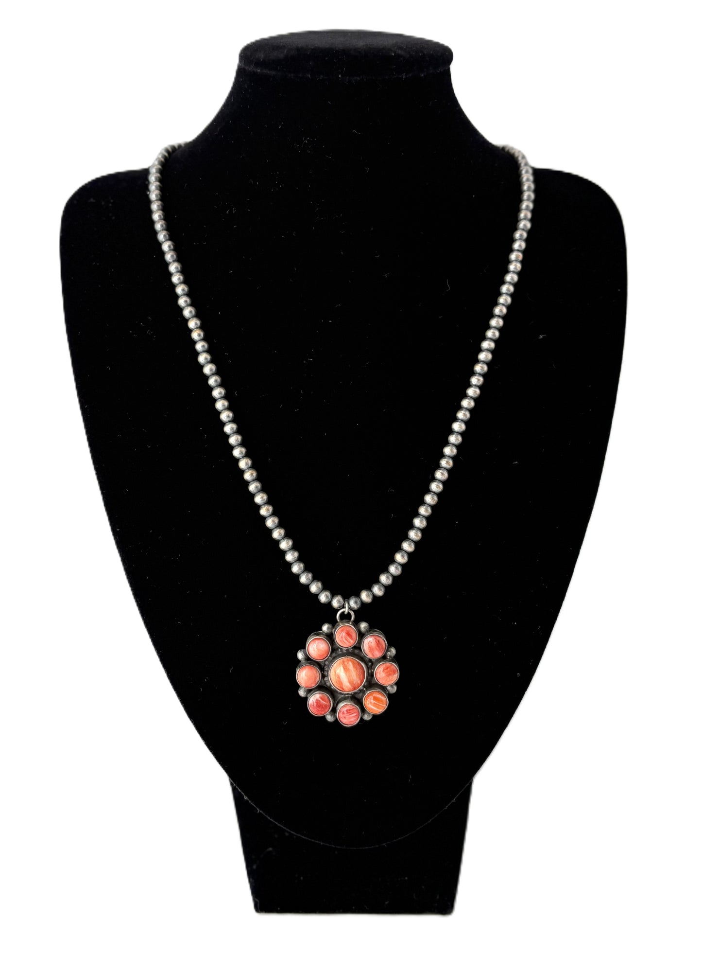 Navajo Pearl and Spiney Oyster Necklace