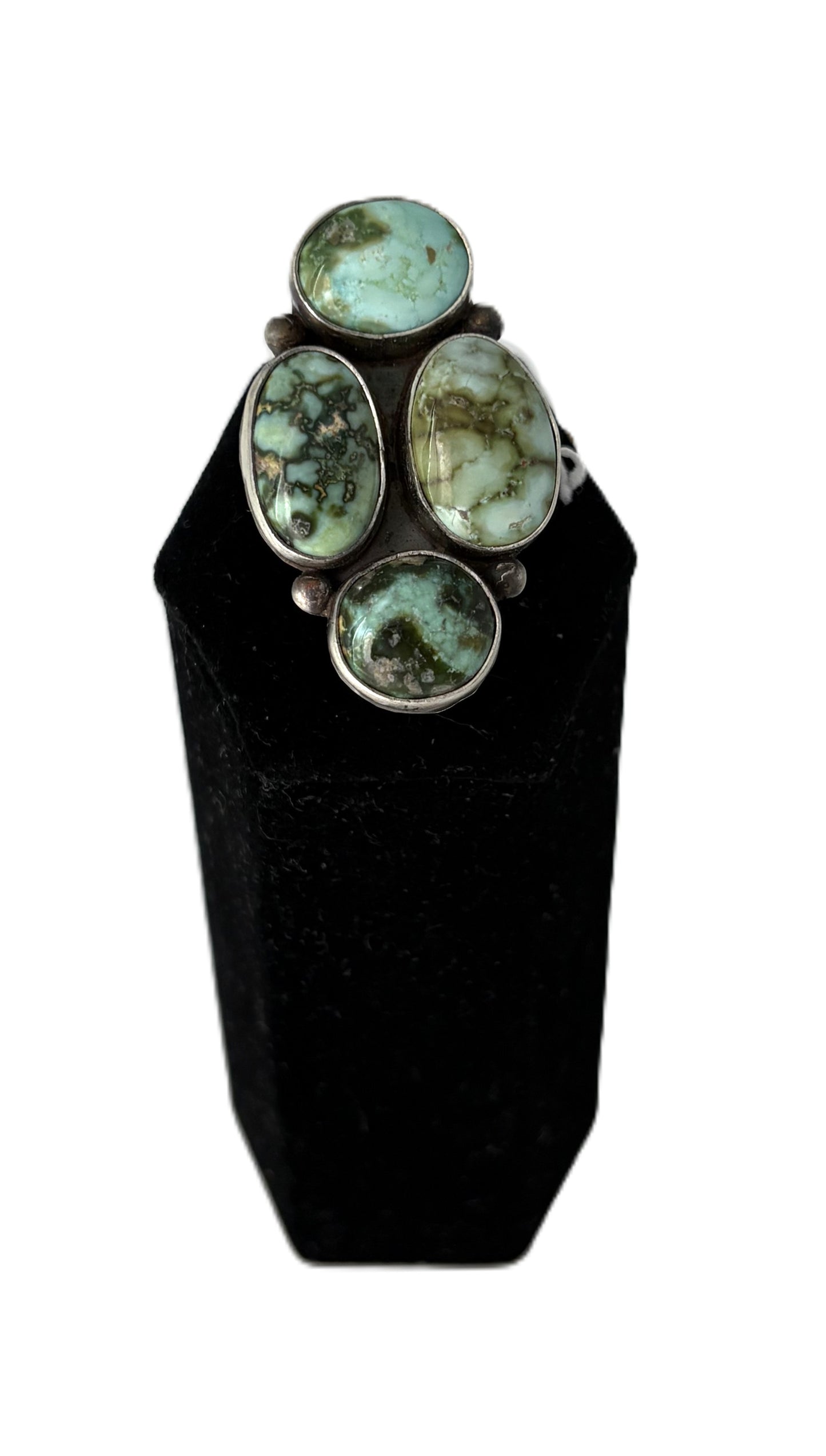 4 Stone Turquoise Cluster Ring