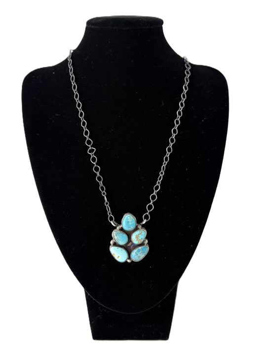5 Stone Turquoise Necklace