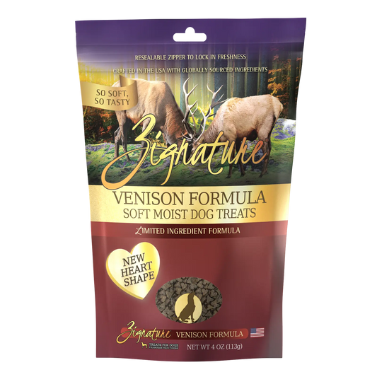 Zignature Venison Formula Soft Moist Treats for Dogs