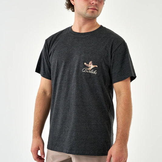 Burlebo Ducks Flying In Tee in Heather Black