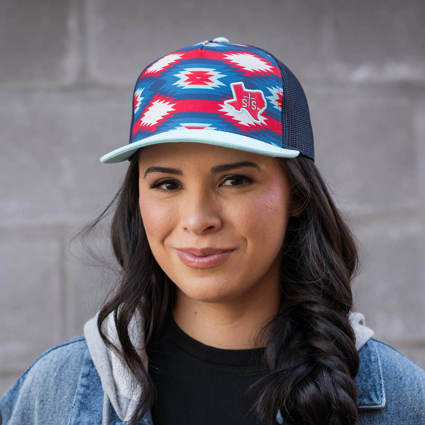 STS Ranchwear Leather Texas Patch Hat in Aztec