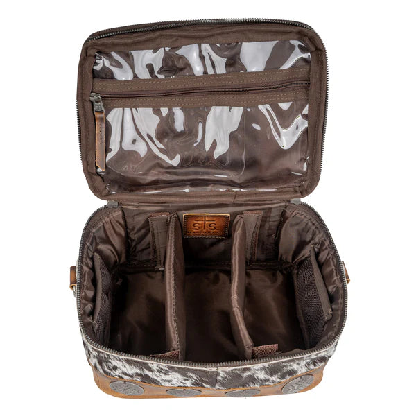 STS Ranchwear Vaquero Cowhide Glamour Makeup Organizer