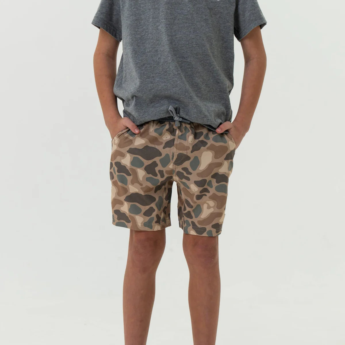 Burlebo Youth Athletic Short in Pintail Camo