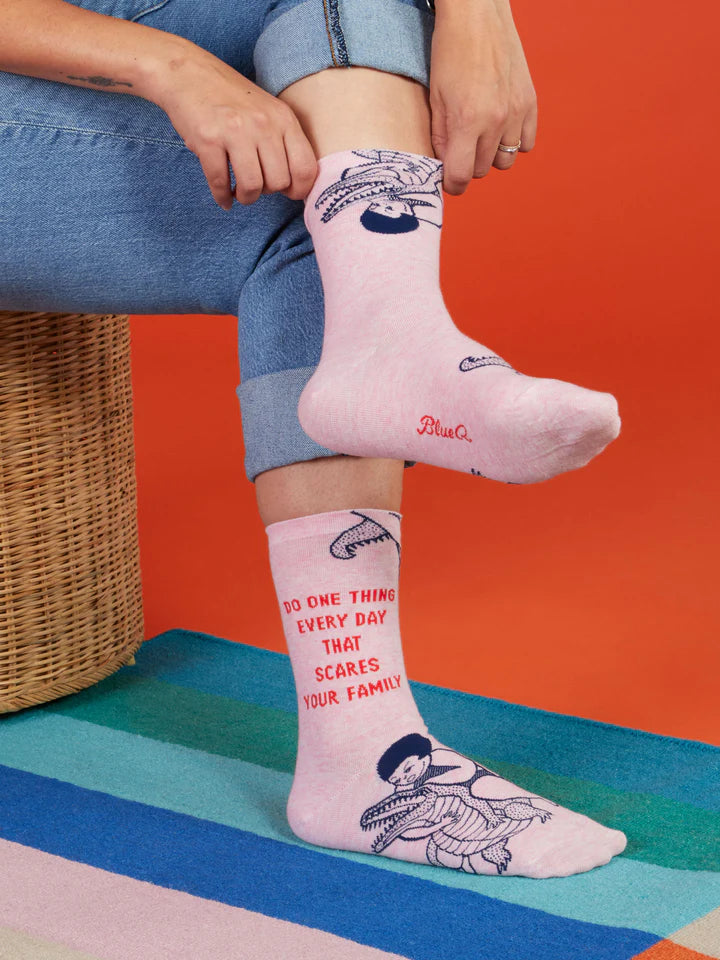 Do One Thing Every Day That Scares Your Family Crew Socks