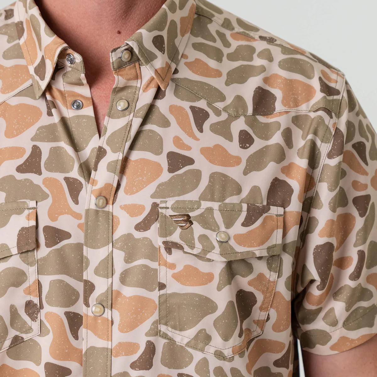 Burlebo Performance Western Shirt in Venado Camo
