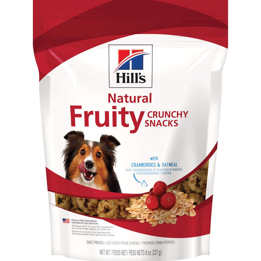 Hill's Natural Fruity Crunchy Snacks with Cranberries & Oatmeal Dog Treat