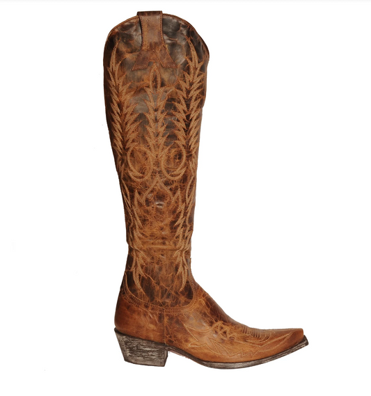 Old Gringo Women's Mayra Bis Vesuvio Brass Cowboy Boot
