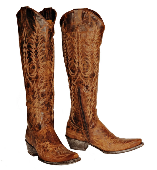 Old Gringo Women's Mayra Bis Vesuvio Brass Cowboy Boot
