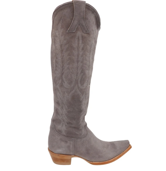 Old Gringo Women's Mayra Grey Suede Cowboy Boot