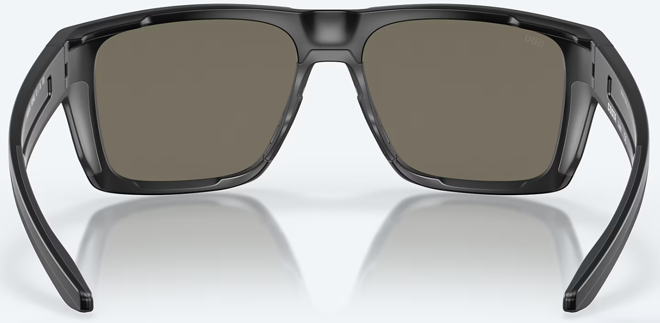 Costa Lido Polarized Sunglasses in Matte Black/ Blue Mirror