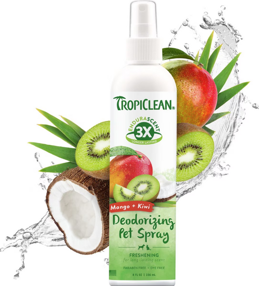 TropiClean EnduraScent Deodorizing Spray in Mango Kiwi Scent