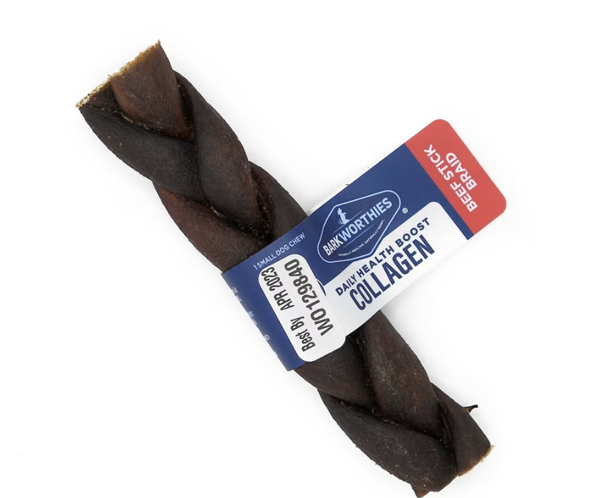Barkworthies Collagen 5" Braided Stick