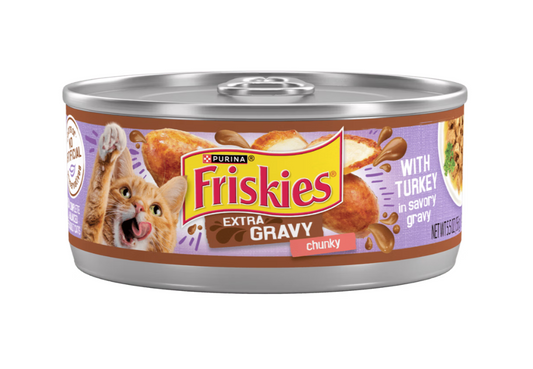 Purina Friskies Turkey Extra Gravy Chunky Wet Cat Food