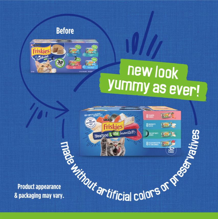 Friskies Seafood Paté Favorites Wet Cat Food Variety Pack