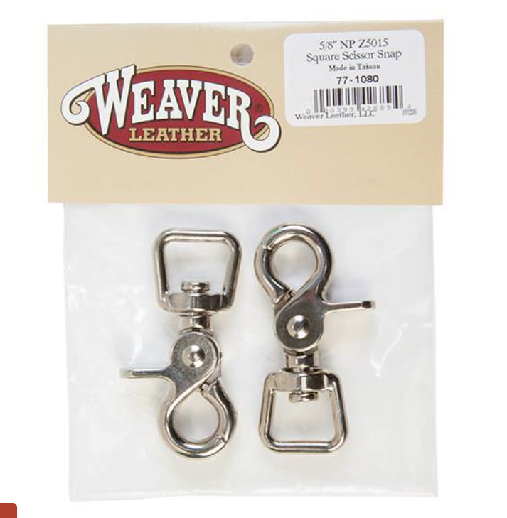 Weaver Bagged Z5015 Square Scissor Snaps