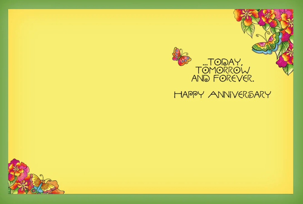 Anniversary Card- Love's Eternal Bloom