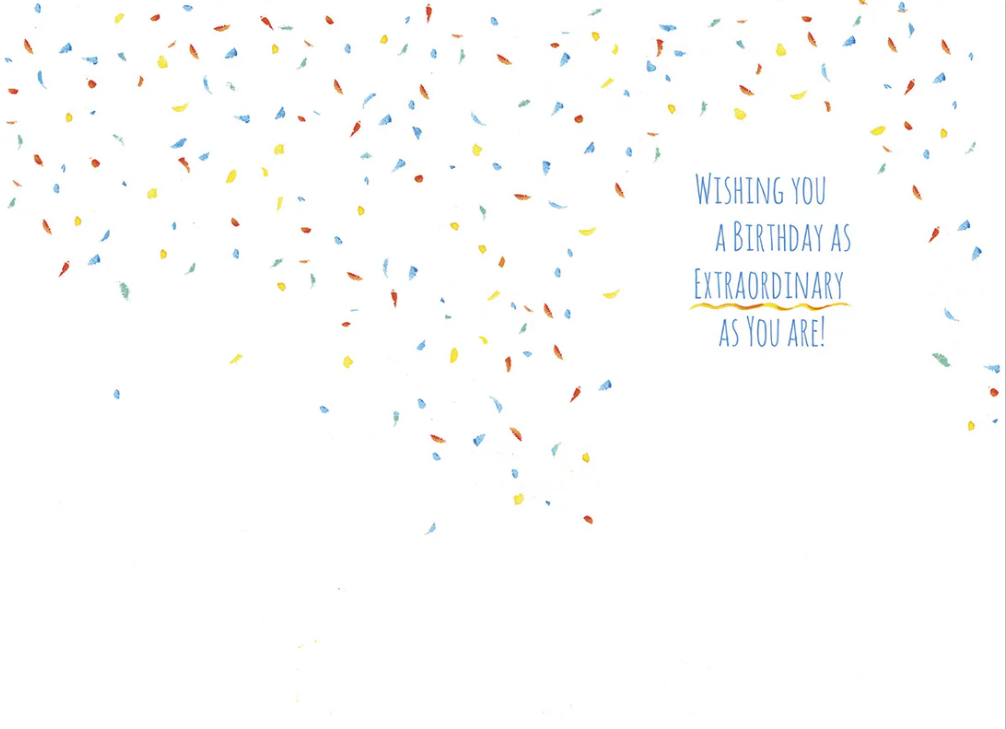 Birthday Card- Chef with Tall Hat & Extraordinary Cake