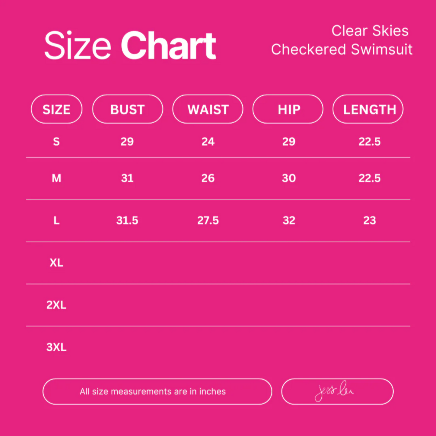 Clear Skies Pink Checkered Swimsuit
