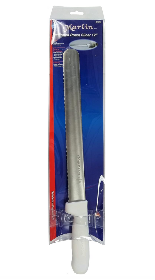 Marlin Pro 12" Scalloped Roast Slicer