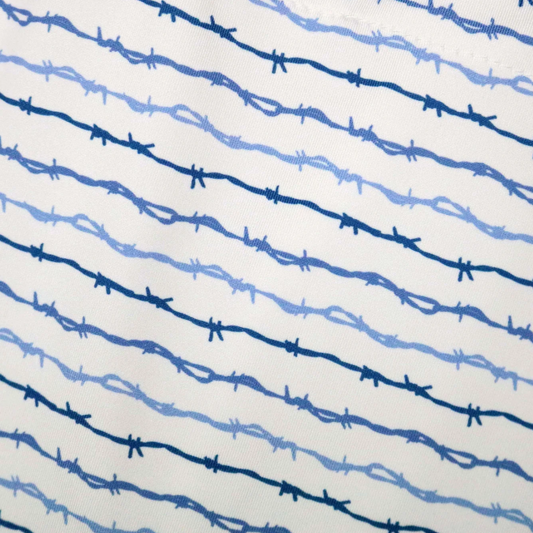 Blue Quail Barbwire Polo Short Sleeve Shirt
