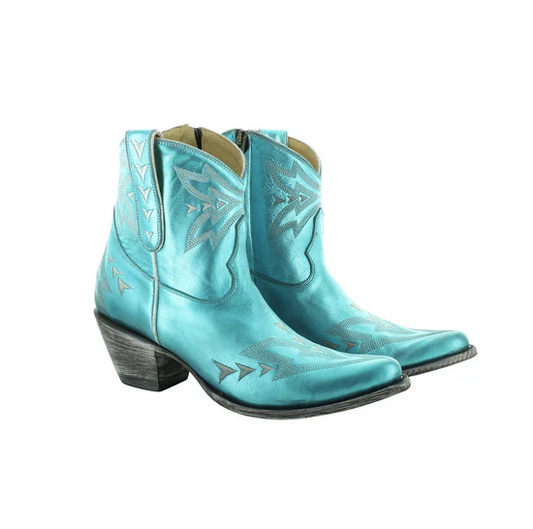 Old Gringo Yippee Ki Yay Merida Short Boot in Turquoise