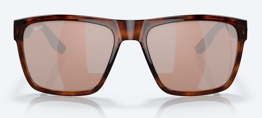 Costa Paunch XL Polarized Polycarbonate Sunglasses Tortoise/Copper Silver Mirror